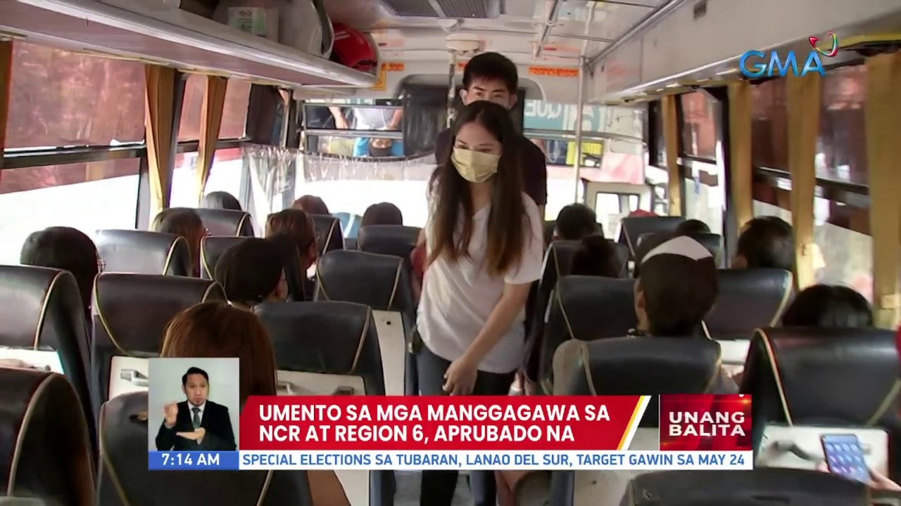 Umento sa mga manggagawa sa NCR at Region 6, aprubado na | UB