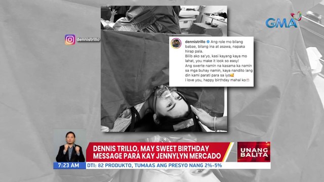 Dennis Trillo, may sweet birthday message para kay Jennylyn Mercado | UB