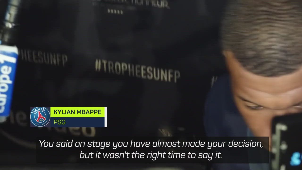 Mbappe says future 'almost decided'