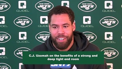 Jets' C.J. Uzomah on Benefits of Strong Tight End Room