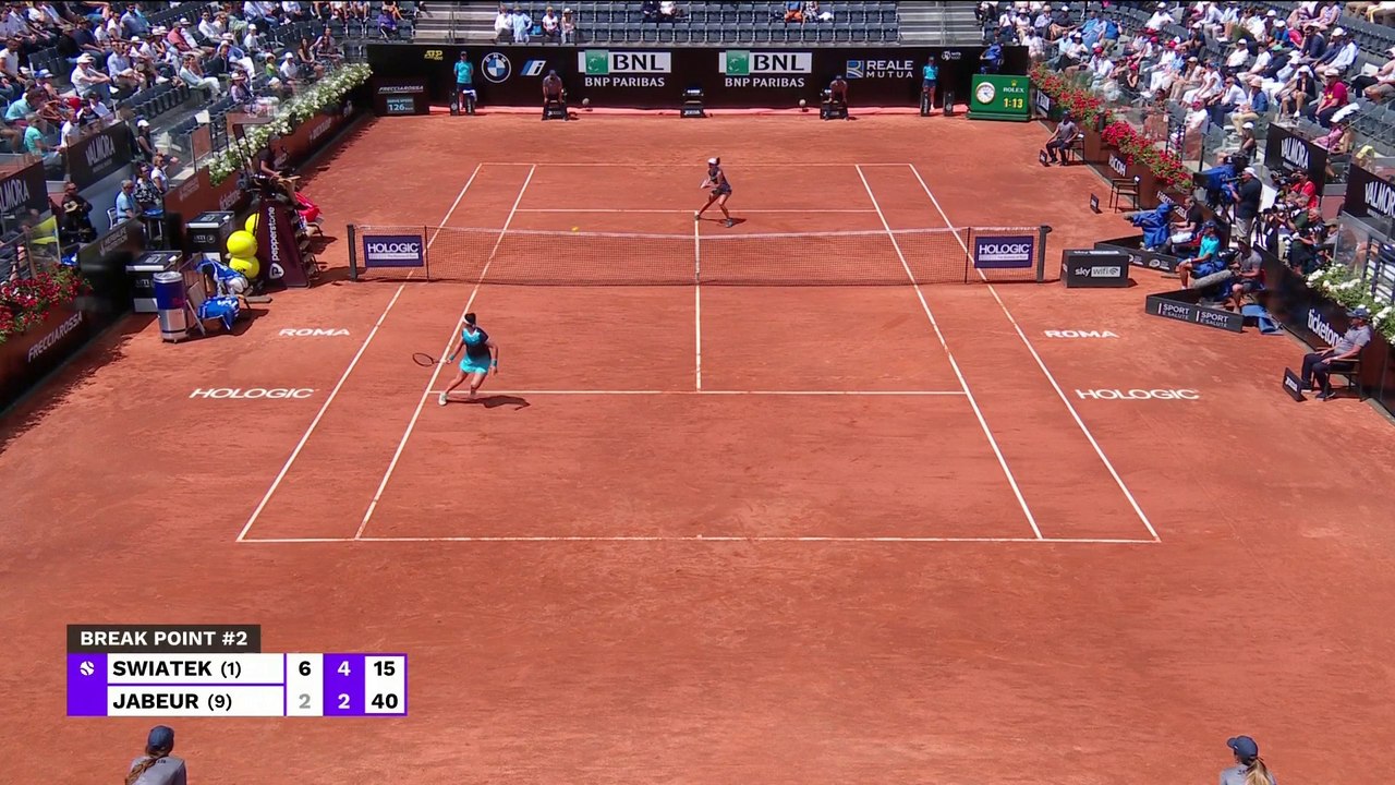Swiatek v Jabeur | WTA Italian Open Final | Mat...