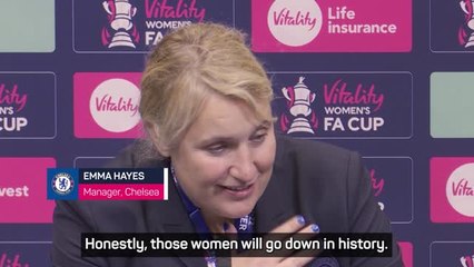 Hayes confident Chelsea's FA Cup heroes will 'go down in history'