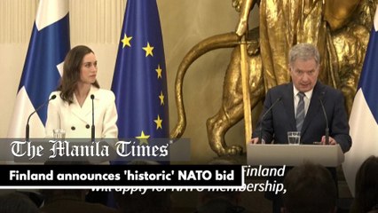 Finland announces 'historic' NATO bid