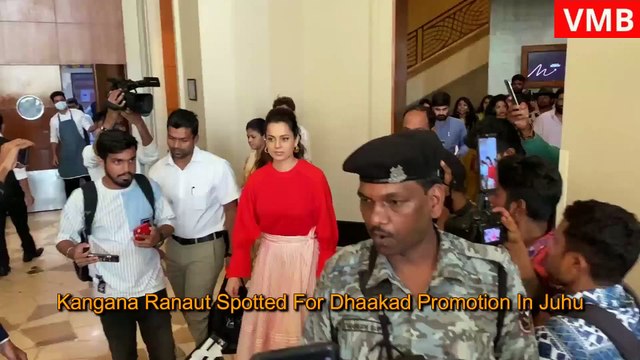 Kangana Ranaut Spotted For Dhaakad Promotion In Juhu