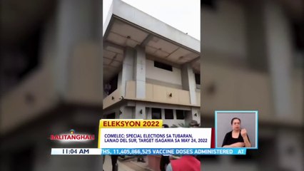 COMELEC: Special Elections sa Tubaran, Lanao Del Sur, target isagawa sa May 24, 2022 | BT
