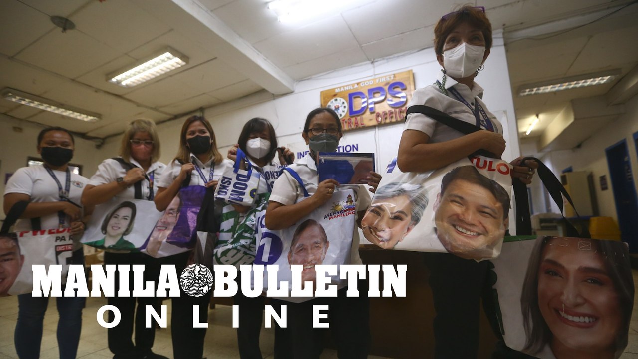 Manila DPS turns election tarpaulins into recycled bags, tissue holders, wallets