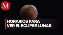 ¡Luna de 'sangre'! Así se ve el eclipse lunar en varios puntos de México