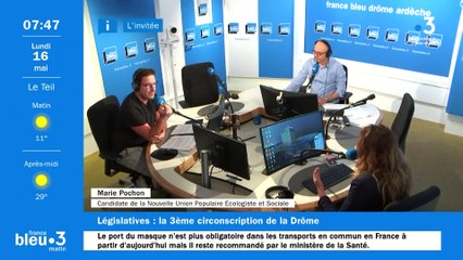 Marie Pochon , candidate NUPES dans la 3ème circonscription de la Drôme