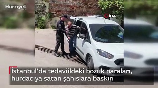 İstanbul’da tedavüldeki bozuk paraları hurdacıya satan şahıslara baskın