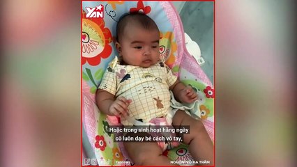 Con gái Võ Hạ Trâm lần đầu đến trường quay liền học sẵn bài KHOANH TAY