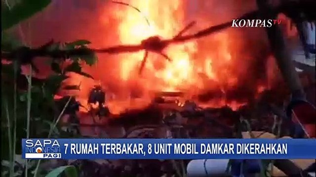 Diduga Korsleting, 7 Rumah Dinas Karyawan Rumah Sakit Marzoeki Mahdi Bogor Hangus Terbakar