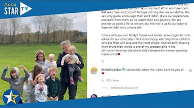 Alec Baldwin bientôt papa : sa femme, Hilaria, révèle le sexe de leur septième enfant