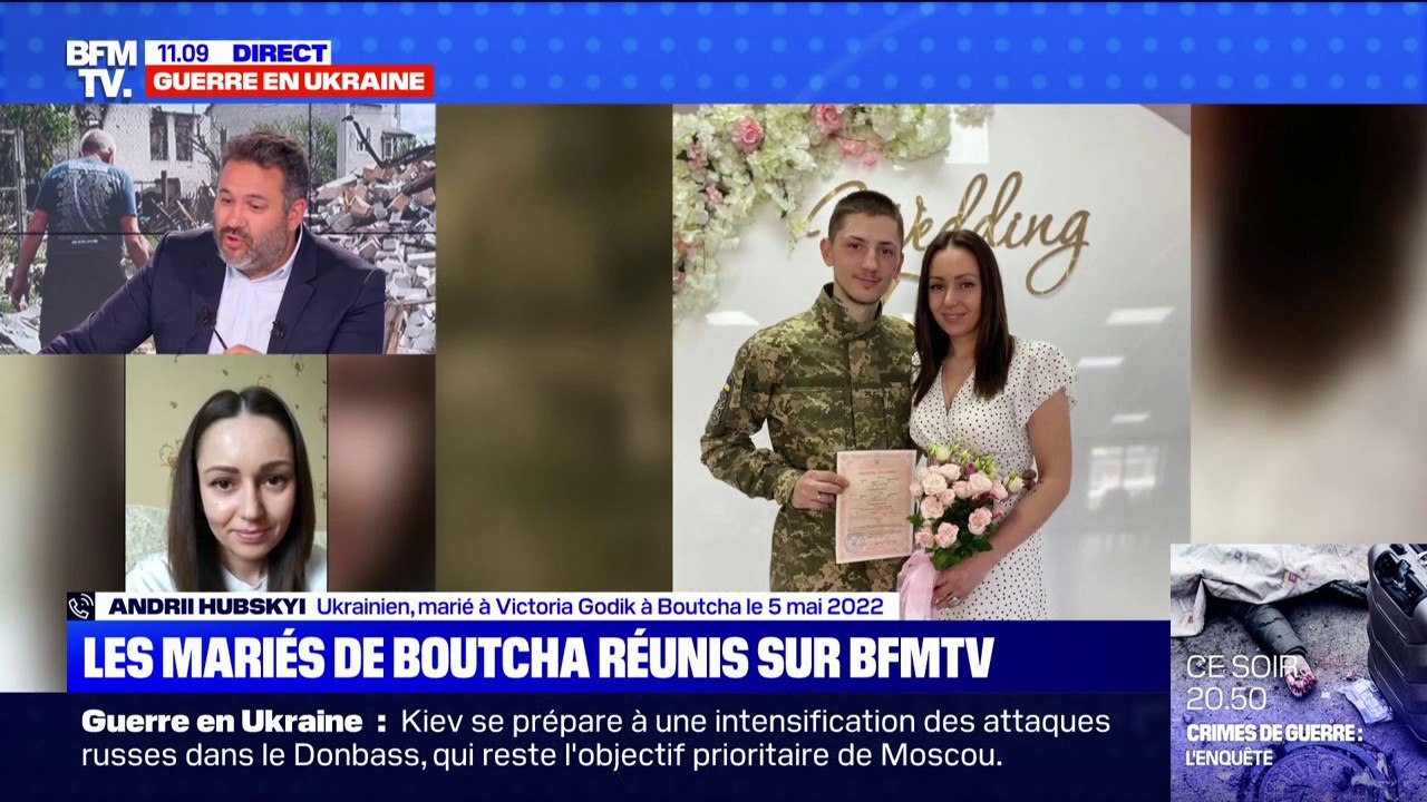 "Je n'avais pas l'ombre d'un doute, c'était le destin": cet Ukrainien qui s'est marié à Boutcha revient sur la symbolique