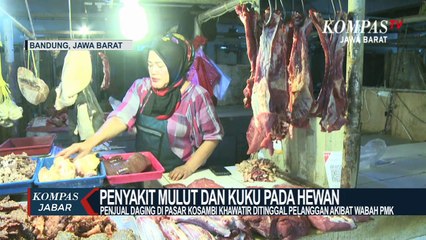 Pedagang Daging Pasar Kosambi Khawatir Kehilangan Pelanggan