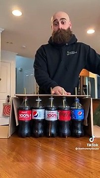 Test de détection à l'aveugle de goût entre Coca Cola, Pespi Cola et les version light