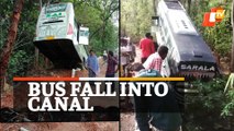 Bus Plunges Into Canal, Close Shave For Passengers