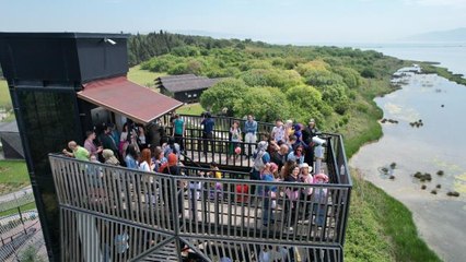 Türkiye'nin ilk ve tek engelsiz kuş gözlem kulesine ziyaretçi akını