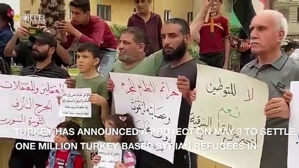 Suriye'de ''Türkiye'deki Suriyeliler dönmesin'' protestosu