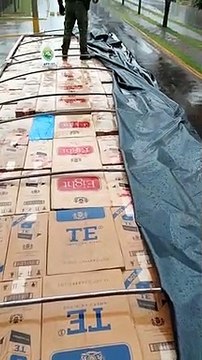 BPFron apreende carreta carregada com cigarros contrabandeados em Douradina