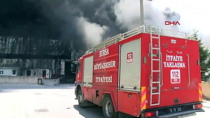 Bursa'da ısı yalıtım fabrikasında yangın