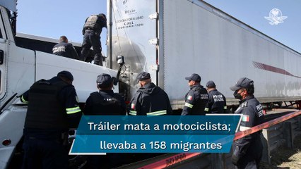 Detienen tráiler con 158 migrantes #EnPortada