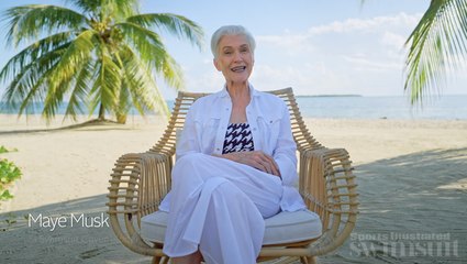 Download Video: Maye Musk’s 2022 SI Swimsuit Cover Shoot