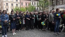 Ukraynalı askerin cenaze töreni