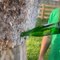 Guy Pins Glass Bottle in Wooden Target Brilliantly