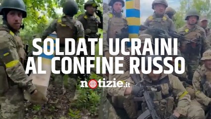 Télécharger la video: Guerra Russia-Ucraina, le truppe di Kiev arrivano al confine russo e festeggiano la vittoria su Karkhiv