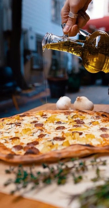 Oliva y pizza