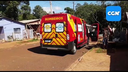 Download Video: Trabalhador quebra a perna após sofrer queda de plano elevado no Jardim Melissa