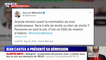 Nouveau Premier ministre: pour Jean-Luc Mélenchon, "c'est un CDD de mission d'intérim"