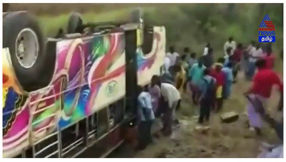 தனியார் பேருந்தும் லாரியும் நேருக்கு நேர் மோதி விபத்து...மாணவர் உயிரிழப்பு..!