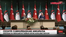 Cezayir Cumhurbaşkanı Tebbun Ankara'da! Erdoğan'dan önemli mesajlar