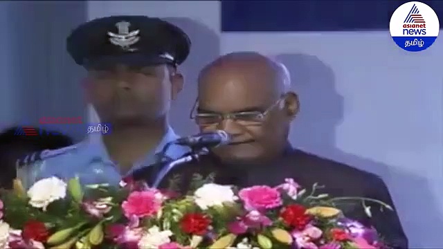 தமிழில் பேசி அசத்திய 'குடியரசுத் தலைவர்' வீடியோ காட்சி!!