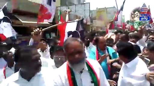 மாஸ் காட்டும் டிடிவி தினகரன் அணி...! ஊர்வலமாக சென்று வேட்ப்பாளர் வேட்புமனு தாக்கல் வீடியோ !