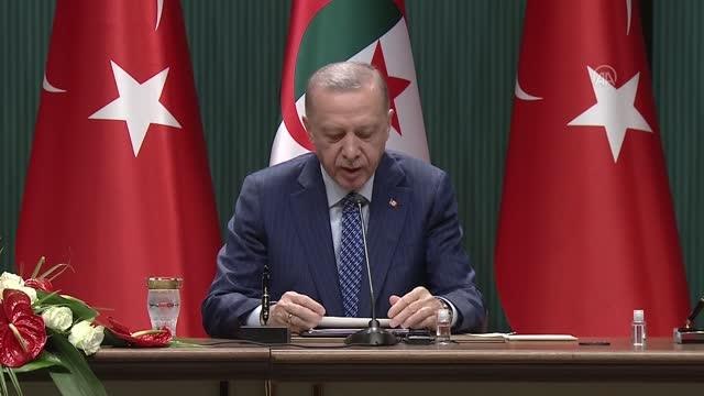 Son dakika gündem: Cumhurbaşkanı Erdoğan: (Türkiye ve Cezayir olarak) Savunma sanayii alanında iş birliğini güçlendirmekte kararlıyız