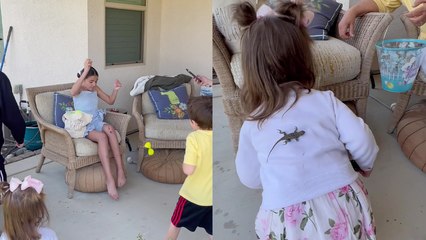 'Woman pranks niece by giving her an Easter egg with a lizard inside! '