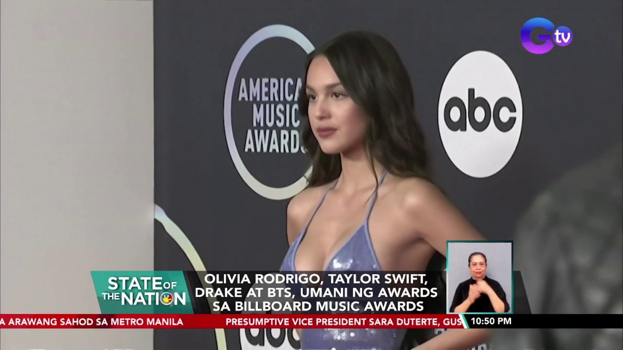 Olivia Rodrigo, Taylor Swift, Drake at BTS, umani ng awards sa Billboard Music Awards | SONA