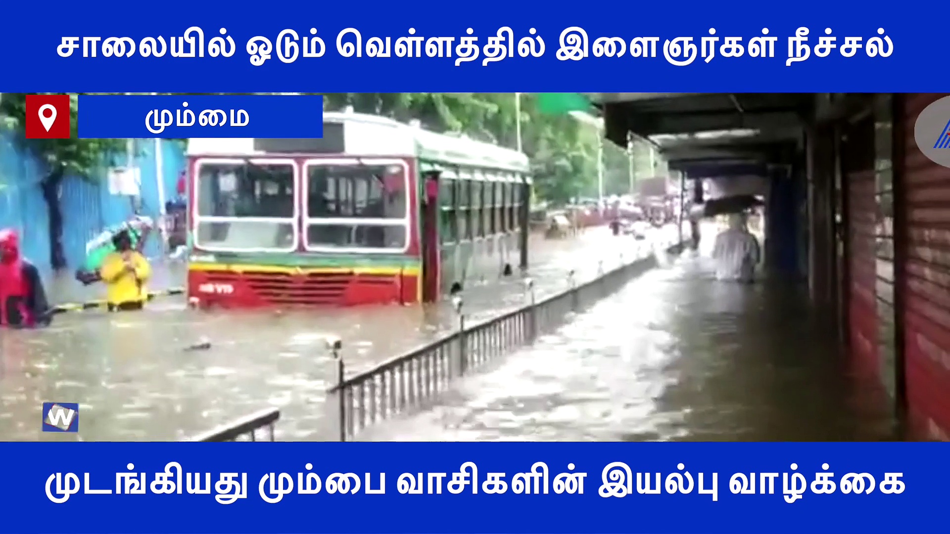 சாலையில் ஓடும் வெள்ளத்தில் இளைஞர்கள் நீச்சல்.. முடங்கியது மும்பை வாசிகளின் இயல்பு வாழ்க்கை..! வீடியோ