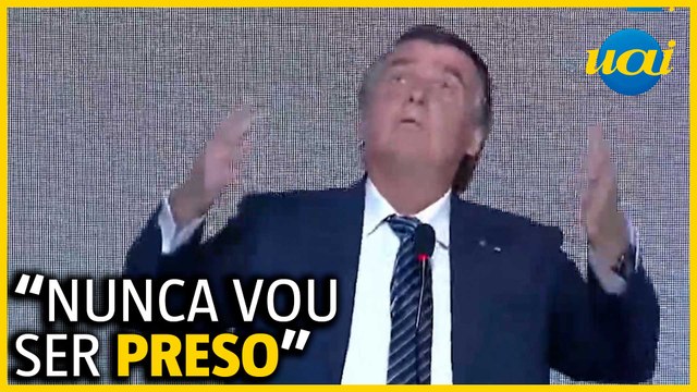 'Por Deus que está no céu: nunca vou ser preso', diz Bolsonaro em São Paulo