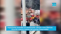 Impactante incendio en Avellaneda: afectó a tres fábricas