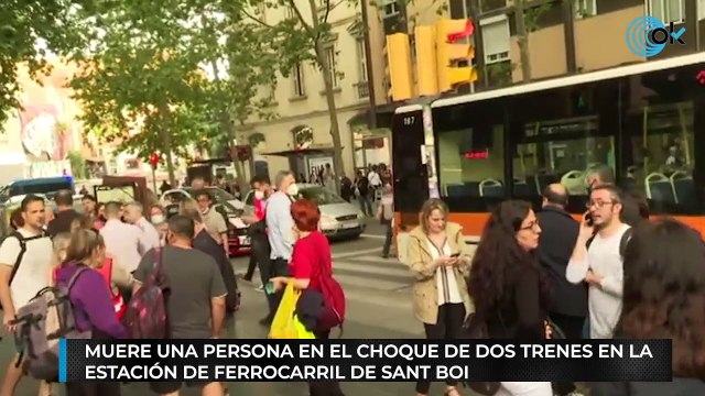 Muere una persona en el choque de dos trenes en la estación de ferrocarril de Sant Boi