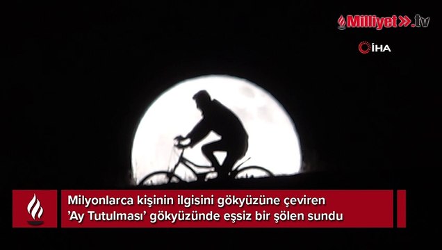 Van’da ‘Ay Tutulması’ görsel şölen oluşturdu