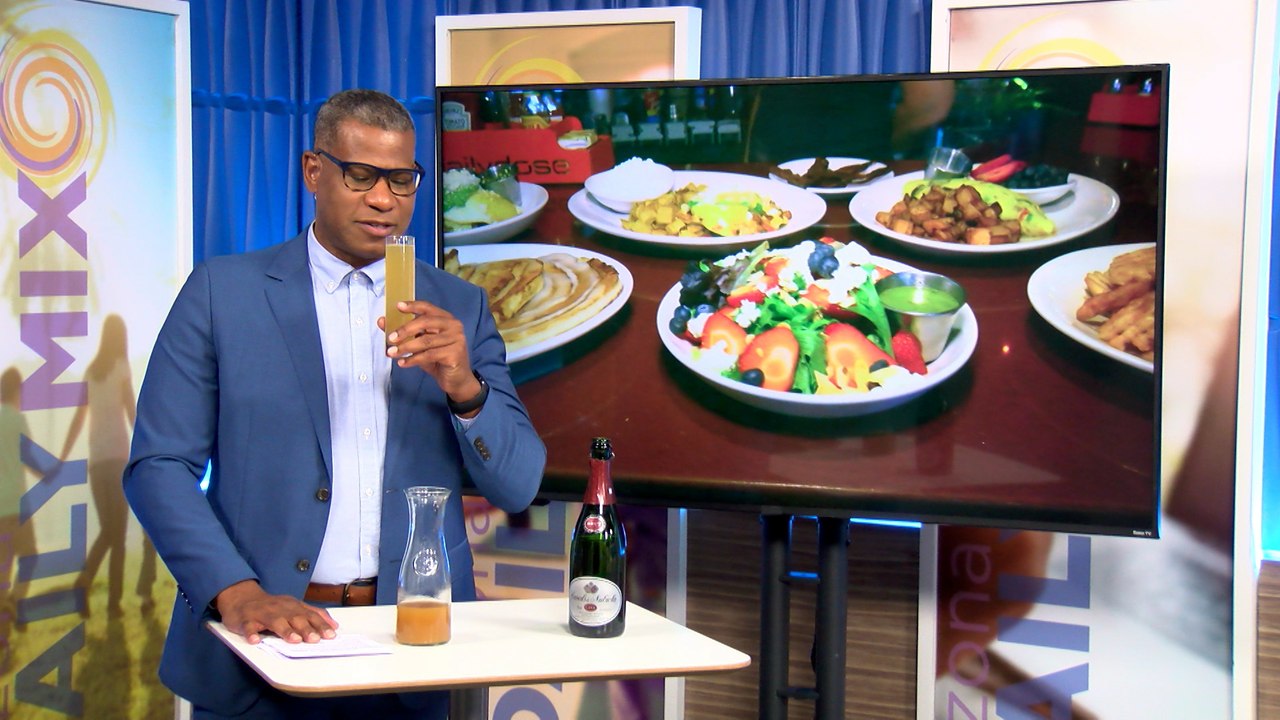 Live at Daily Dose Kitchen & Bar for National Mimosa Day