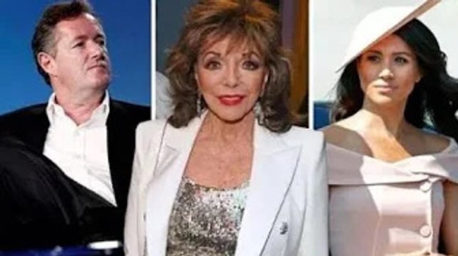 Joan Collins dans le sauvage Piers Morgan fermé à cause de Meghan Markle