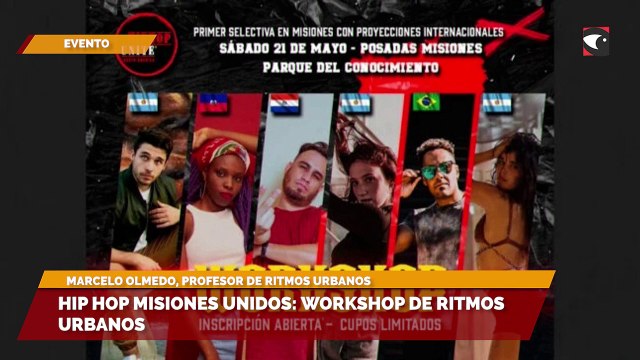 Hip Hop Misiones unidos: workshop de ritmos urbanos