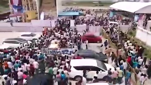 అంతర్వేదిలో పవన్ వెంట జనసైనికుల ర్యాలీ (వీడియో)