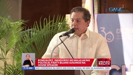 Romualdez, inendorso ng malalaking political party bilang susunod na House Speaker | UB