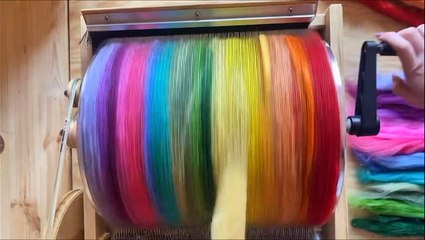 How multicolored speciality yarn is made